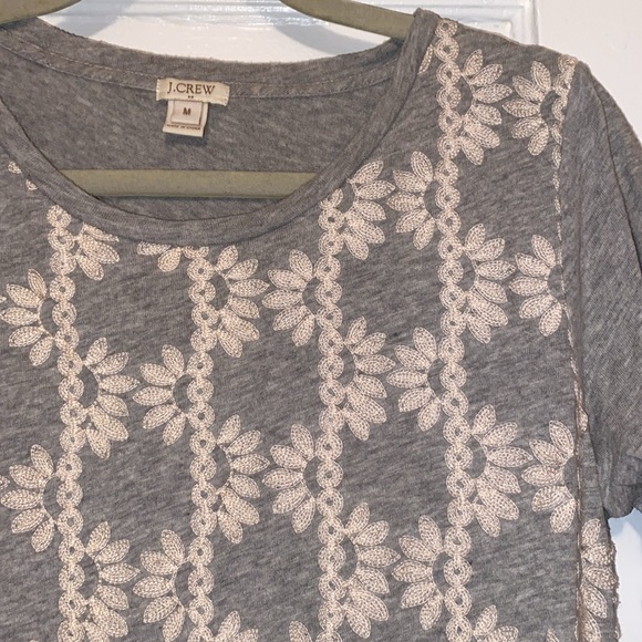 J Crew Gray mid sleeve length casual top - Picture 3 of 4
